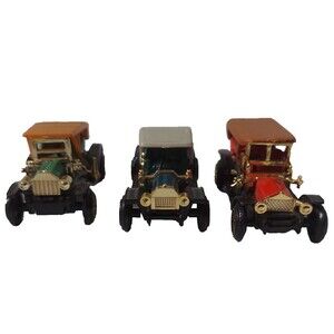 Mini Diecast Cars Lot of 3 Reader's Digest Ford Model T Pierce Arrow REO Vintage